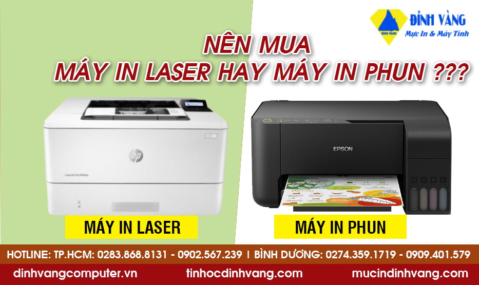 Nên Mua Máy In Phun Hay Máy In Laser?