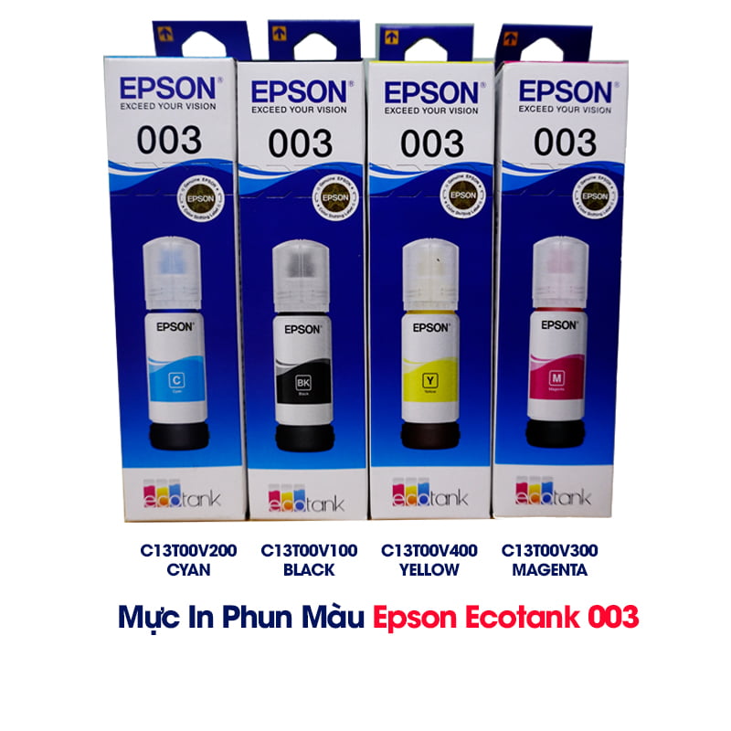 Mực In Màu Epson 003 (Mực máy in Epson L1110, L1210, L3210, L3250, L5290)