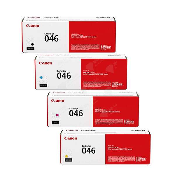 Hộp mực Canon 046 BK/ C/ M/ Y (Mực máy Canon LBP653Cdw, MF735Cx, MF734Cdw, MF732Cdw, LBP654Cx)