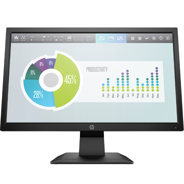 Màn hình HP P204v 5RD66AA (19.5-inch, Monitor, 1600x900, TN/ VGA, HDMI, 3Y, WTY)