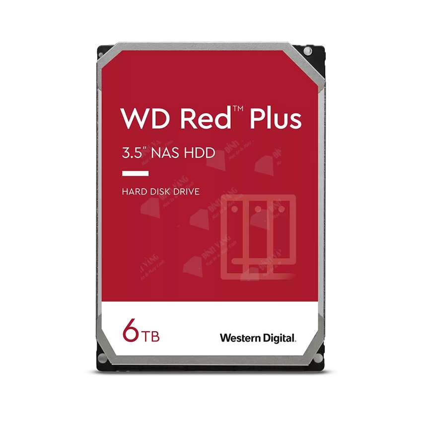 Ổ cứng HDD WD 6TB Red Plus WD60EFZX (3.5 inch/ 5640RPM/ SATA/ 128MB Cache)