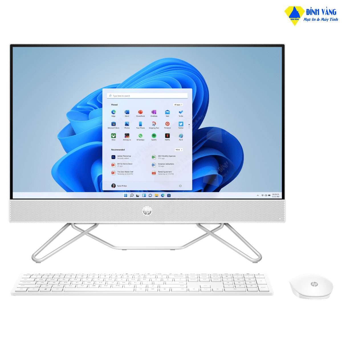Máy Tính Để Bàn HP AIO 24-cb1012d 6K7G9PA (i5-1235U, 8GB RAM, 512GB SSD, Intel Iris X Graphics, 23.8 Inch FHD, Win11 Home 64)