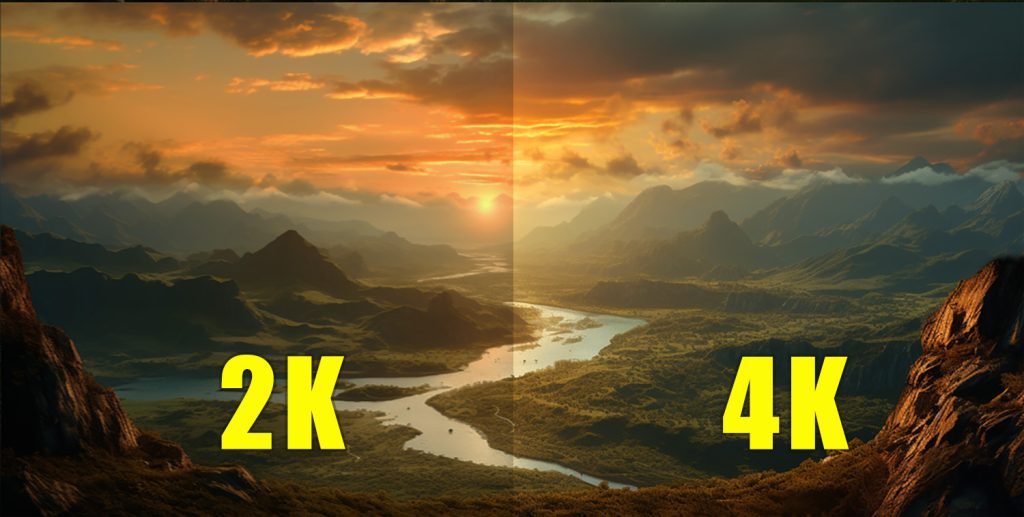 So sánh loại màn hình máy tính 4K với màn hình máy tính 2k