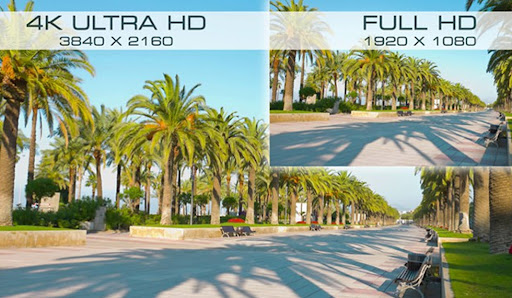So sánh loại màn hình máy tính 4K Với màn hình Full HD