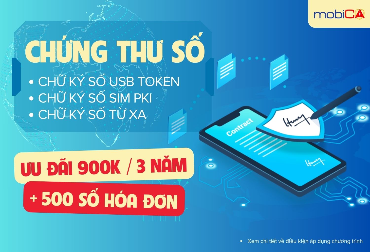 Chương trình trợ giá CHỨNG THƯ SỐ - MOBIFONE CA từ ngày 8/8 - 8/9/2024