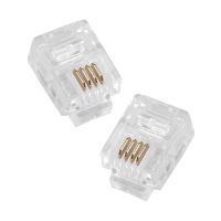 Đầu Điện Thoại  RJ 11 - 4 line (A) (bịch 100 cái)