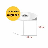 Giấy in nhiệt /giấy in tem 1 tem 58x40x30m 700tem