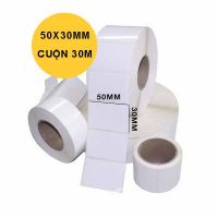 Giấy in nhiệt /giấy in tem 1 tem 50x30x30m